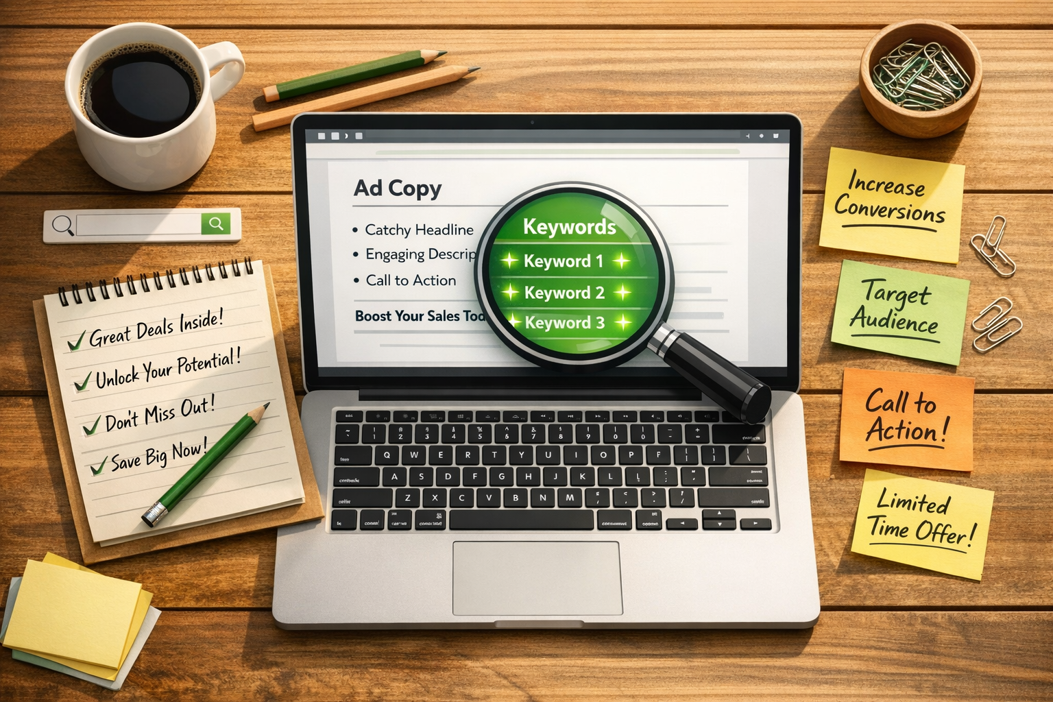 Professional ad copy writing for advertisement campaigns