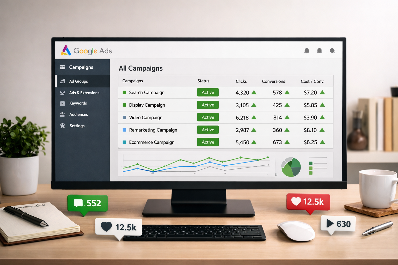 Google Ads campaign setup — full build from scratch