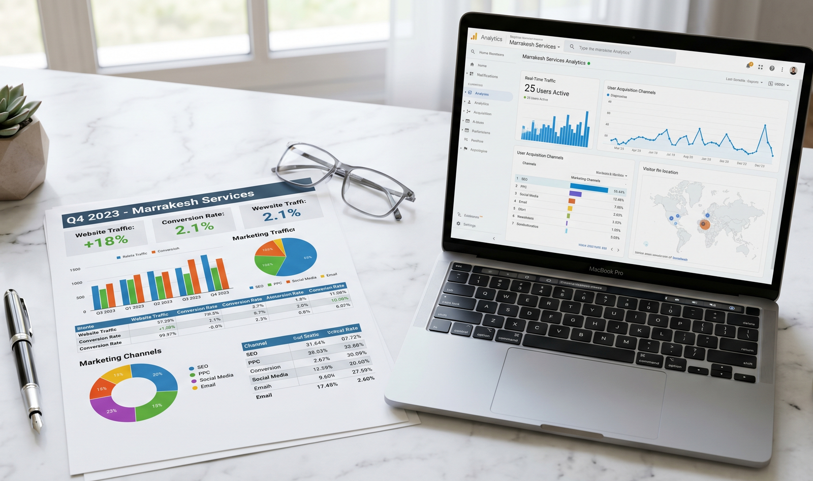 Facebook advertisement campaign with 7 days of active management