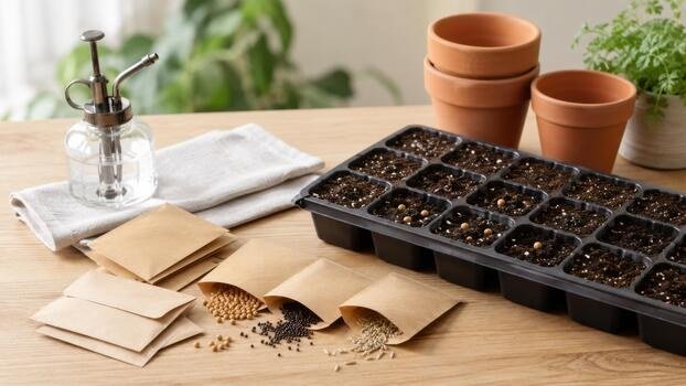 Seeds and grow kits collection