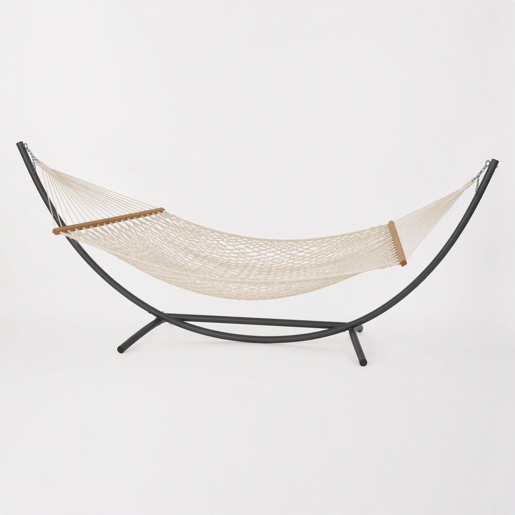 Cotton Rope Hammock with Stand