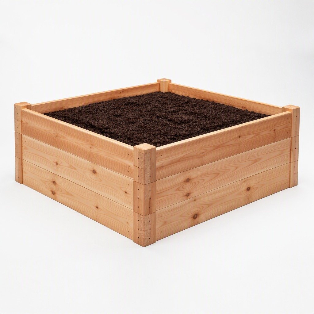 Cedar Raised Garden Bed 4x4 ft