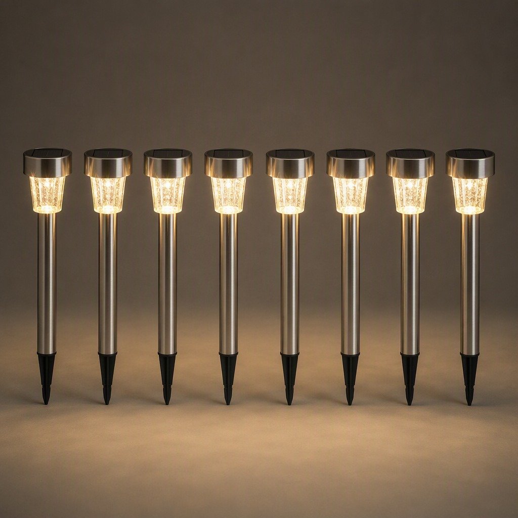 Solar Pathway Lights 8-Pack