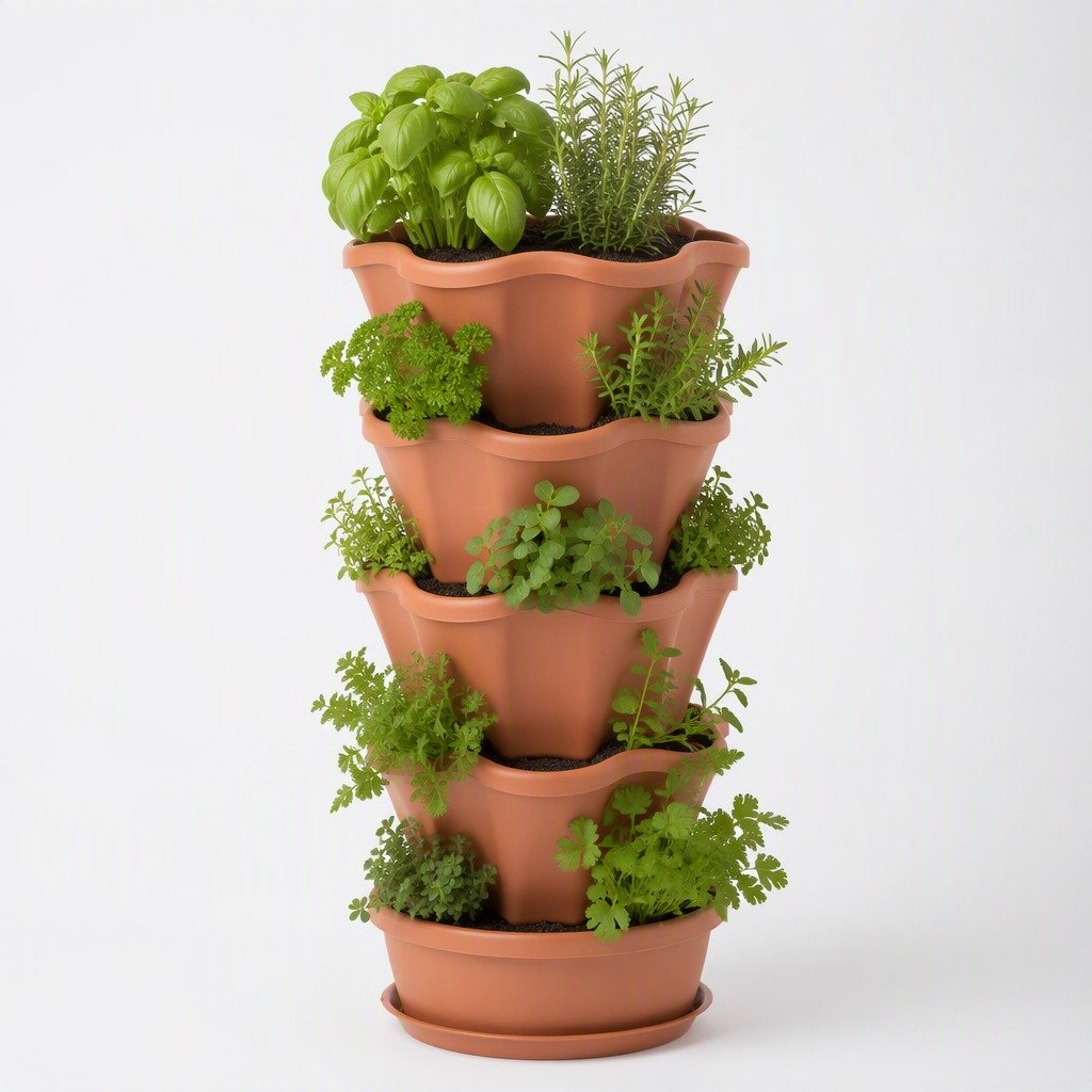 Stackable Herb Tower Planter