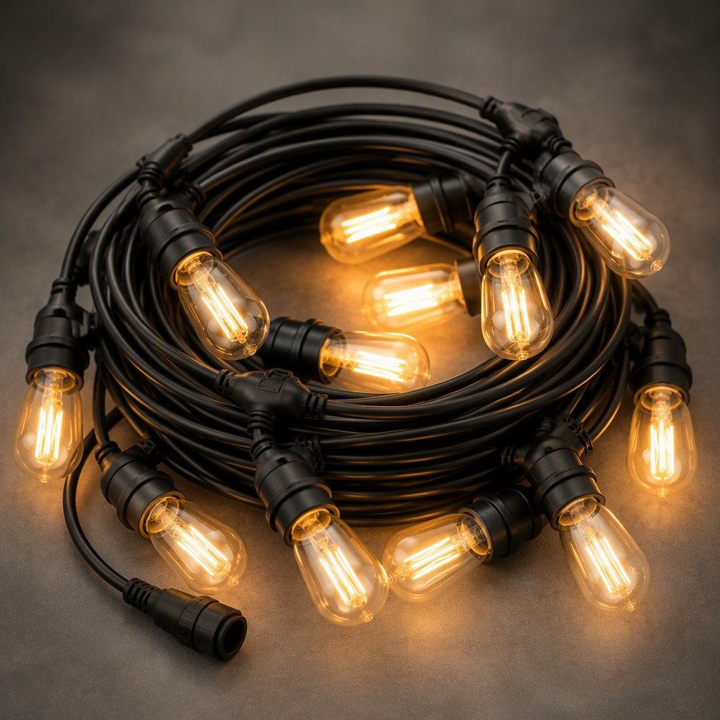 Outdoor String Lights 48 ft