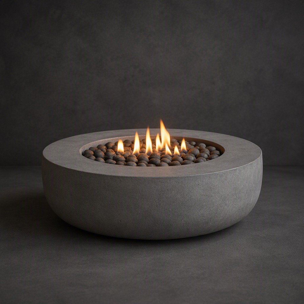 Concrete Tabletop Fire Pit