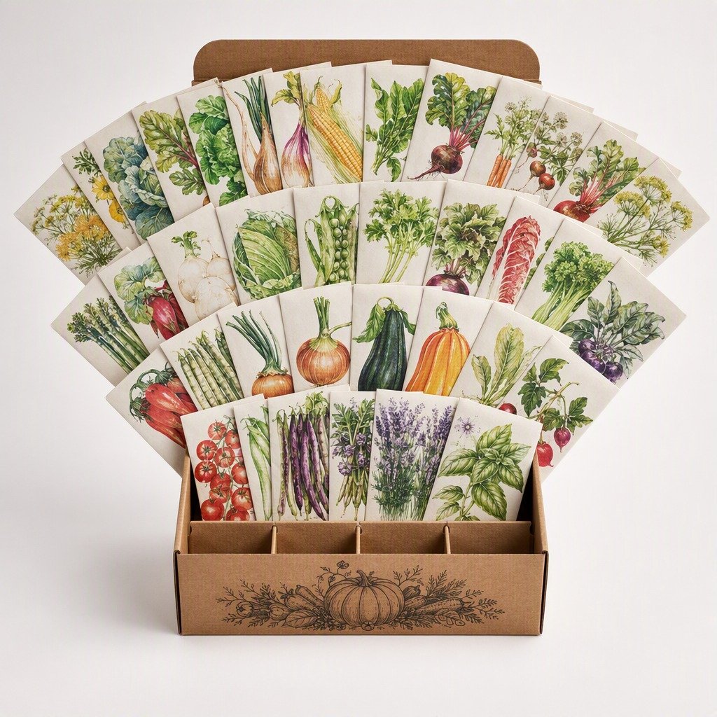 Heirloom Vegetable Seed Vault (35 Varieties)