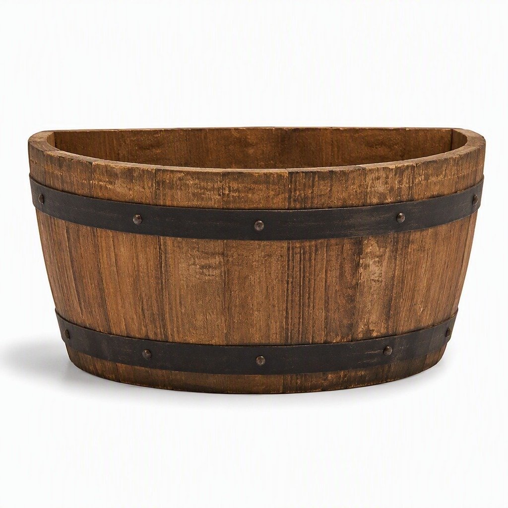 Whiskey Barrel Planter