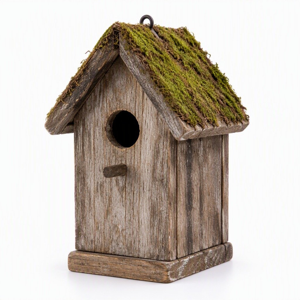 Rustic Wooden Birdhouse